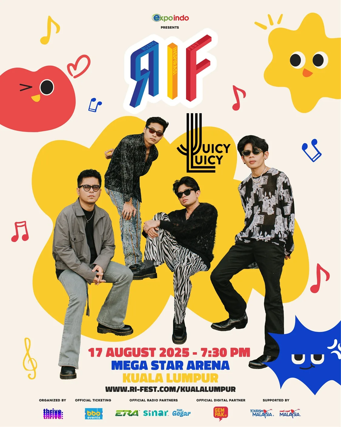 Juicy Luicy Antara Nama Besar Ditampilkan Bagi Fasa Pertama RIF 2025