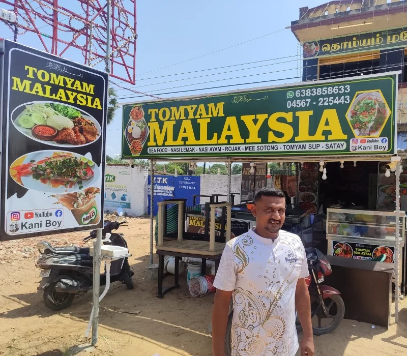 Rindu Malaysia, Lelaki Warga India Buka Kedai Tomyam di Kampung Halaman