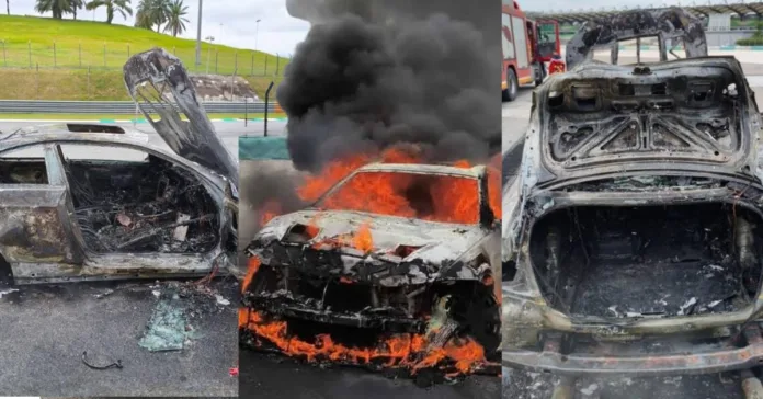 BMW Terbakar