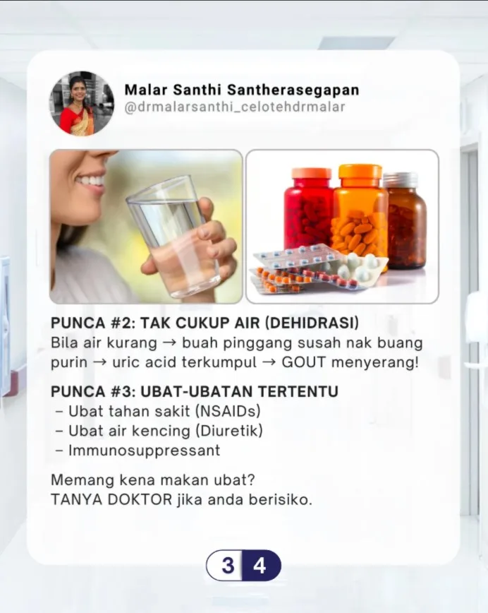 Gout Bukan Sebab Seafood Semata, Dr Malar Dedah Punca Sebenar