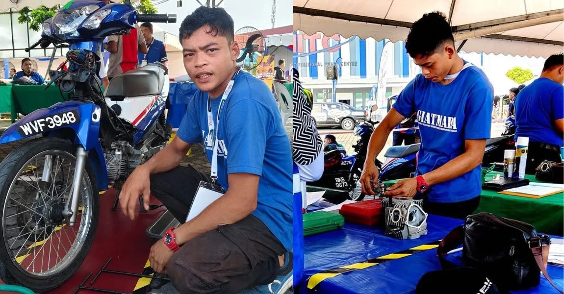 ‘Mowgli Malaysia’ Kini Pomen Motosikal, Tamatkan Pengajian TVET Di GiatMara