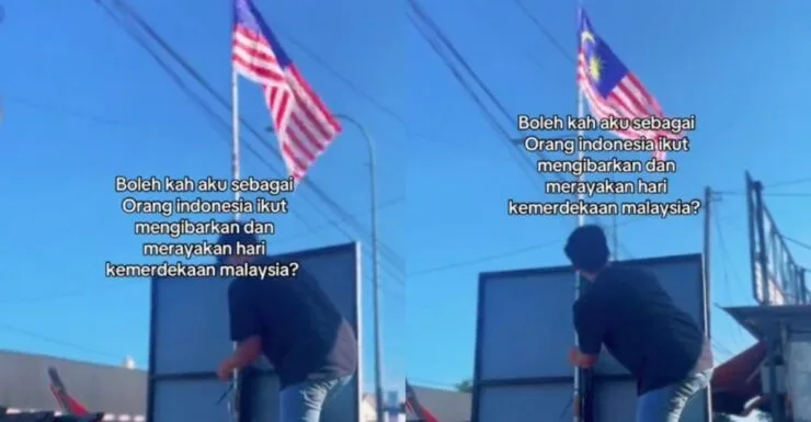 Tular Video Lelaki Indonesia Pasang Jalur Gemilang, Netizen Anggap Simbol Perpaduan Serumpun 4 Tular Video Lelaki Indonesia Pasang Jalur Gemilang, Netizen Anggap Simbol Perpaduan Serumpun