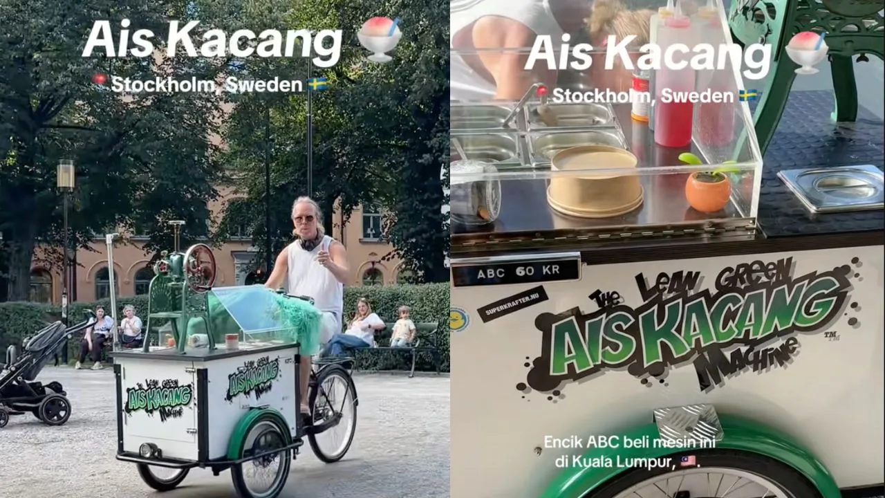 Lelaki Sweden Jatuh Cinta Dengan Ais Kacang, Sanggup Beli Mesin Dari Malaysia