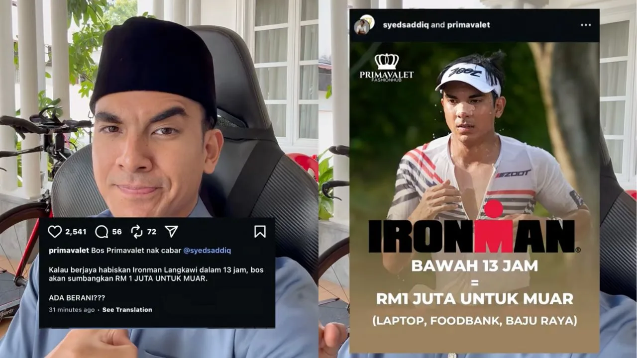 Syed Saddiq Sertai Ironman Malaysia 2025 Demi Misi RM1 Juta untuk Muar