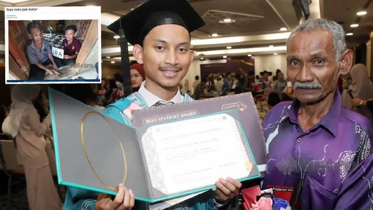 Janji Kepada Ayah Tertunai, Abdul Manaf Kini Doktor Muda Dari Kampung