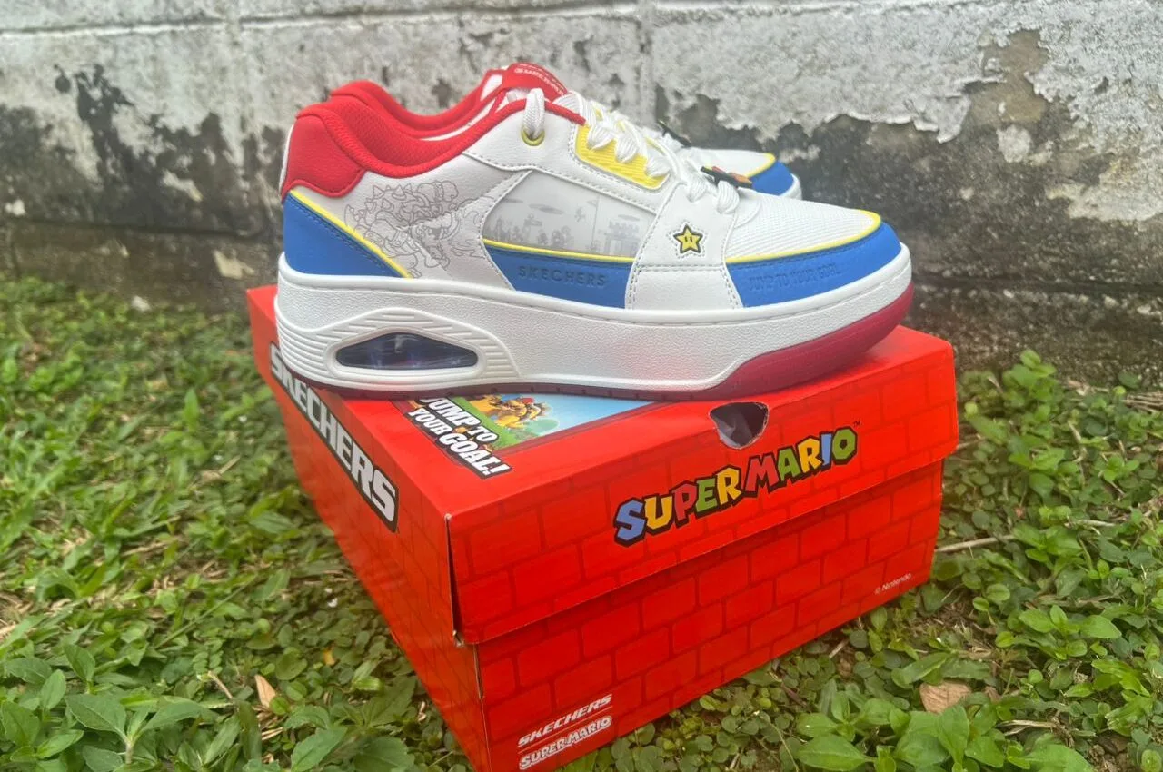 Skechers x Nintendo Super Mario UNO Court, Sneakers Nostalgia Game Legenda [REVIEW]