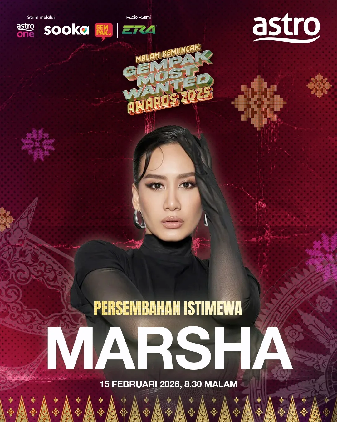 15 Feb Ini: GMWA 2025 Satukan Hael Husaini, ALPHA, Dayang Nurfaizah. Strim Eksklusif Di Astro One.