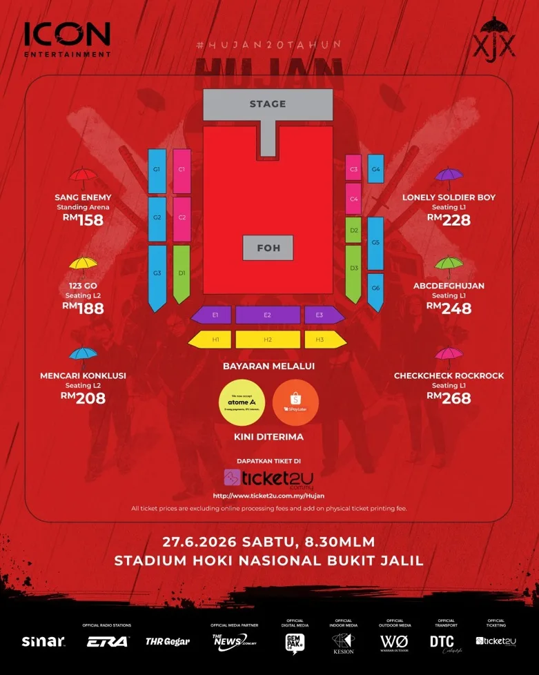HUJAN XX: #HUJAN20TAHUN, Perayaan Dua Dekad Kugiran Indie Yang Ubah Landskap Muzik Malaysia 11 HUJAN XX: #HUJAN20TAHUN, Perayaan Dua Dekad Kugiran Indie Yang Ubah Landskap Muzik Malaysia