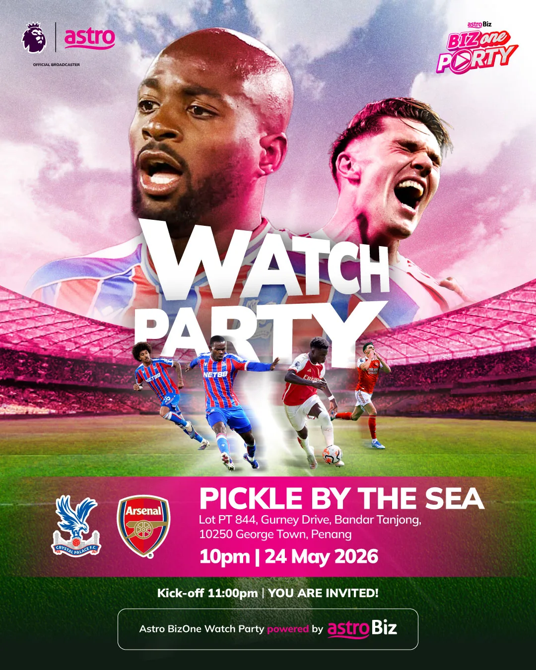 Astro BizOne Watch Party Kembali! Arsenal Akhirnya Juara EPL Selepas 22 Tahun Tapi Debaran Liga Masih Belum Berakhir!