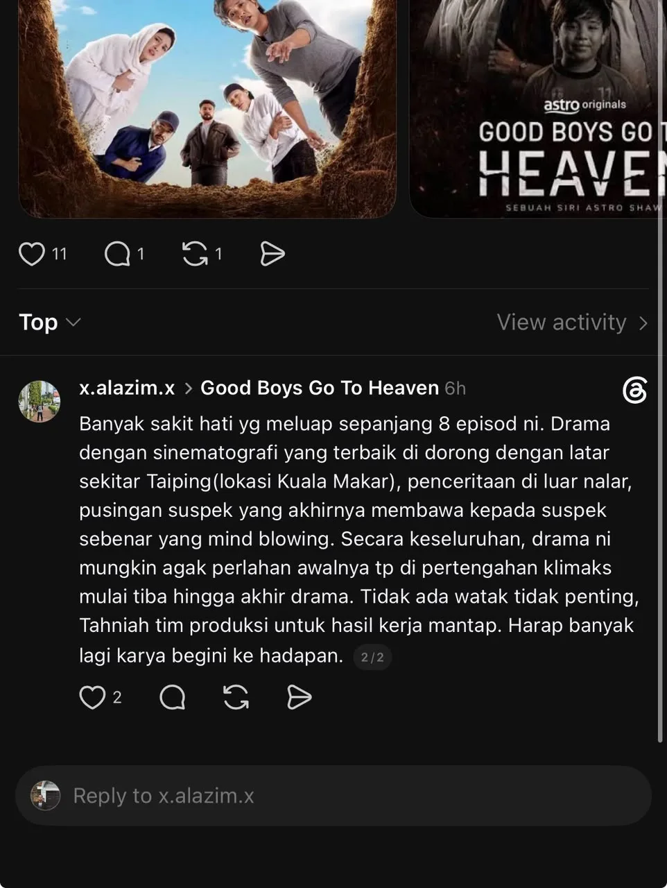 Astro 'Good Boys Go To Heaven' Buktikan Karya Hebat Tidak Tamat Bersama Episod Akhir 12 Astro ‘Good Boys Go To Heaven’ Buktikan Karya Hebat Tidak Tamat Bersama Episod Akhir
