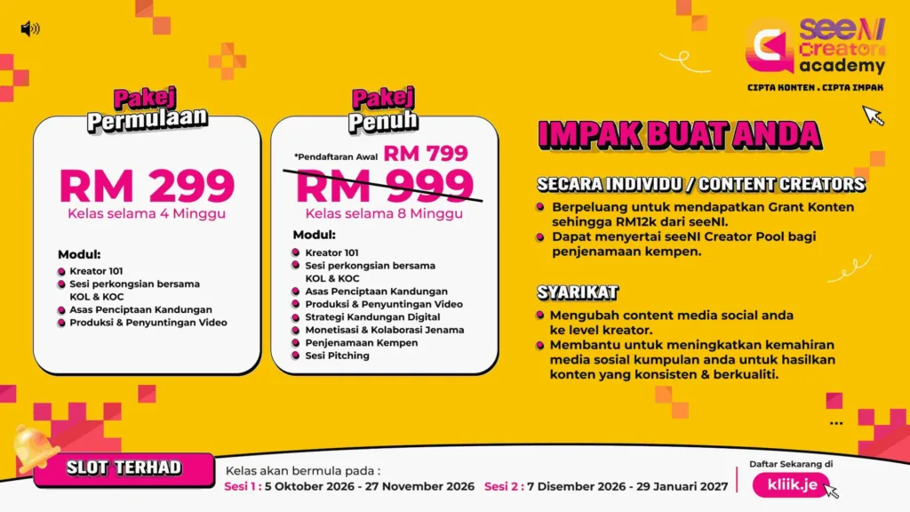 seeNI Creator Academy Buka Peluang Hebat Anak Muda Bina Kerjaya Digital 5 seeNI Creator Academy Buka Peluang Hebat Anak Muda Bina Kerjaya Digital