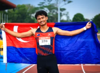 Anak Johor, Danish Iftikhar Lengkap Hatrik Emas, Pecah Rekod SUKMA 200m Danish