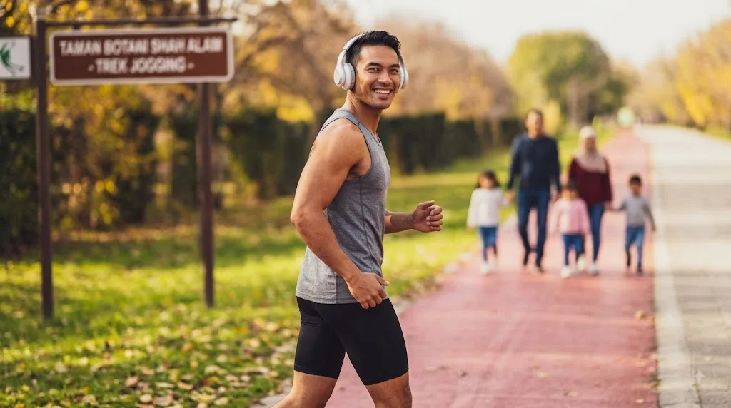 Penggunaan Headphone Ketika Larian, Risiko Kemalangan Ramai Tak Sedar