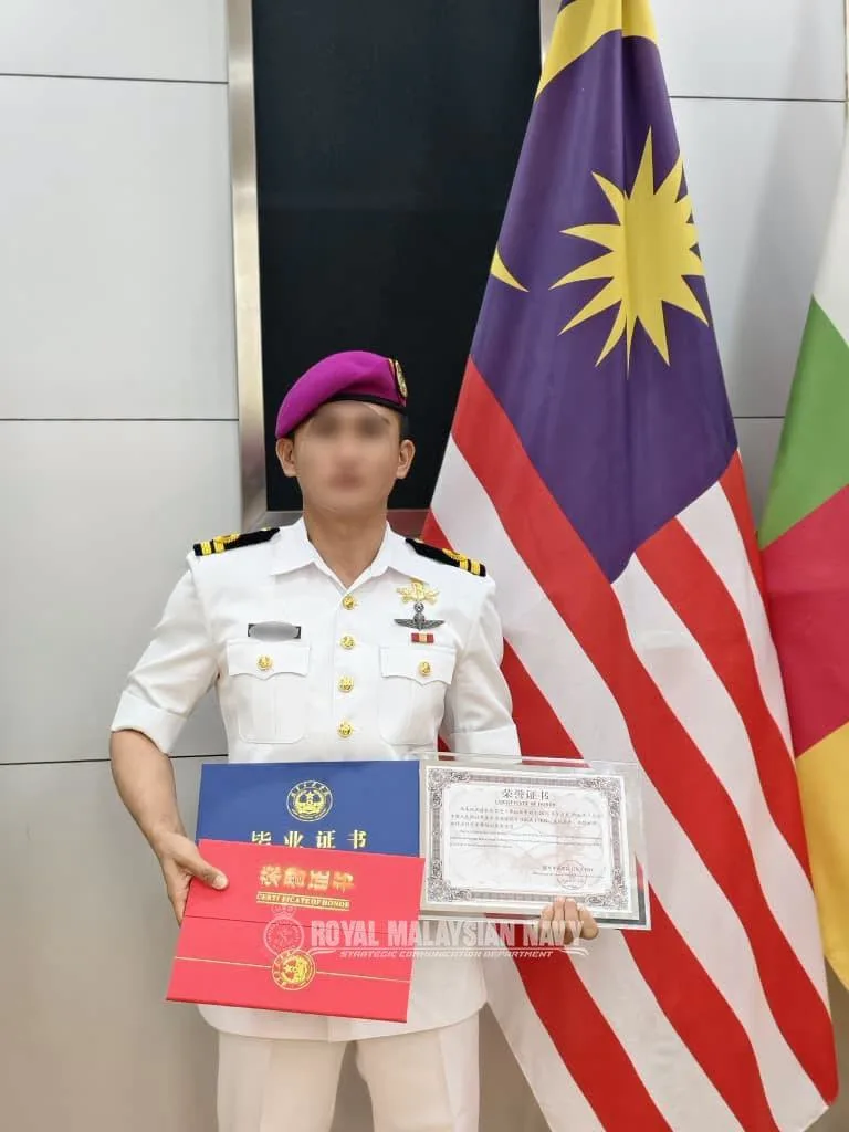 Pegawai PASKAL TLDM Cipta Kecemerlangan di China, Dinobat Penuntut Terbaik Keseluruhan Kursus ‘Sniper’