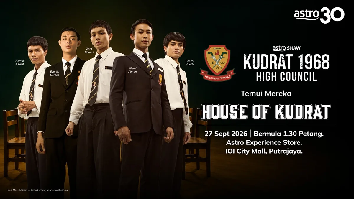 HOUSE OF KUDRAT: Temui Mierul Aiman, Zarif Ghazzi, Akmal Asyraf, Evertts Gomez dan Chech Harith Ahad Ini di Astro Experience Store, IOI City Mall Putrajaya 2 HOUSE OF KUDRAT: Temui Mierul Aiman, Zarif Ghazzi, Akmal Asyraf, Evertts Gomez dan Chech Harith Ahad Ini di Astro Experience Store, IOI City Mall Putrajaya