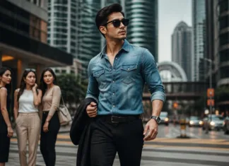 Tip Gayakan Kemeja Denim Untuk Lelaki kemeja denim