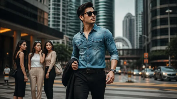 ARTIKEL MAS kemeja denim