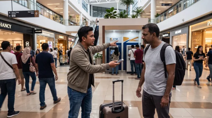 scam operandi kad ATM tersangkut